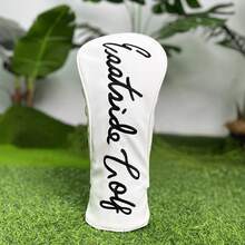 Golf Club Head Covers Golf Club Protective Sleeve Drive PU Waterproof Material Better Protection Of Golf Clubs White Utility Simple Style. - White - View 4