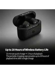 Marshall MOTIF ANC 真無線藍牙耳機 人體工學設計 20小時長效續航 雙重主動降噪 通透模式 內建麥克風通話降噪 IPX5防水 觸控操作 相容於安卓蘋果系統 黑色 - 黑色 - 查看 4