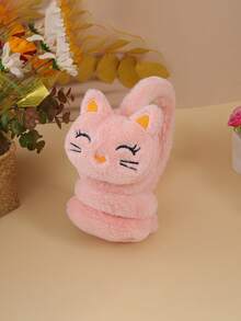 Plush Warm Earmuffs For Autumn And Winter, Cute Plush Cartoon Cat Earmuffs, Protect Ears From The Cold