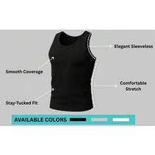 6 Pack Men's Undershirts- Soft Cotton Blend, Tag Less A-Shirt Crew Neck - Comfortable Fit - 什錦 - 查看 6