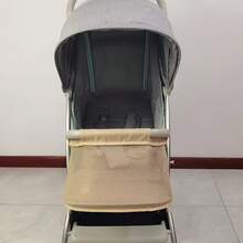 Baby Stroller Front Enclosure Net, Reversible Child Foot Cover, Anti-Slip Foot Bag, Prevent Falling Off Net Cover - Multicolor - View 2