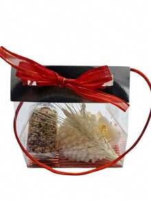 Kit De La Abundancia Vela De Borreguito, Semillas Y Espiga Navidad Año Nuevo Decoracion - Blanco - Ver 4