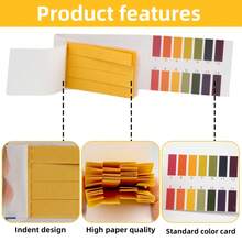 1 Pack Of 80 Strips / 5 Packs Of 400 Strips / 10 Packs Of 800 Strips PH.1-14 Test Strips - Versatile Test Strips - Litmus Test Strips - 80/400/800 Strips Of PH Test Strips Storage Box - For Saliva, Water, Soil Tests - Pet Food And Diet PH Monitoring - Multicolor - View 8