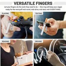 3pcs/1pc Hand Skeleton Design Cigarette Holder Stand, Skull Shaped Ring Finger Clip - Creative Cigarette Stand Clip, Adjustable Opening To Prevent Burns And Discoloration, Heat-Resistant And Grip Function - Multicolor - View 5
