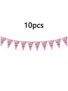 Paw Patrol Juego de fiesta de cumpleaños con tema Puppy League de 6/10/12 piezas, bandera triangular, sombrero de papel, bolsa de regalo y bolso de mano. Es el mejor regalo festivo para amigos, un artículo de decoración para crear ambiente de fiesta, un accesorio de decoración del hogar y una decoración perfecta para la habitación. - Multicolor - Ver 16