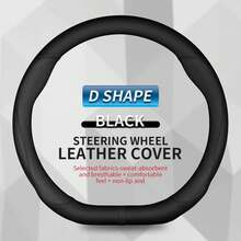 Para accesorios interiores de coche Volvo XC90 XC60 XC40 V90  V50 V40 S60 S90, funda de volante de coche de cuero de fibra de carbono - Una burbuja - Ver 7