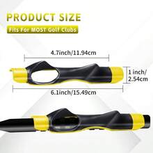 Grip Trainer Practice, Easy To Carry To Practice Area, Swing Trainer Ensure Right Grip Every Time, Grip Training Aid, Improve Your Swing Rhythm, Accessories Gifts - Màu vàng - Xem 3