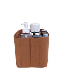 Felt Bag Liner For Ce Triomphe Line CANVAS BUCKET Travel Insert Organizer Handbag Purse Travel Inner Pouch Cosmetic Bags Shaper - Rust - View 6