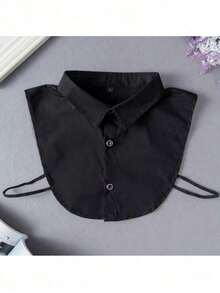 2pcs/1pc Detachable Dickey Collar For Women Shirt - White - View 4