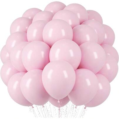 Pastel Pink Latex Party Balloons - 5/10/12/18inch Round Helium Light Pink Bridal Pink Balloons For Wedding Bridal Shower Gender Reveal Women Birthday Anniversary Princess Party Bachelorette Graduation Party Decoration