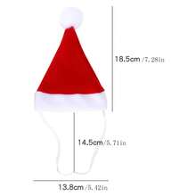 1顶圣诞宠物圣诞老人帽，红色圣诞帽，带松紧带，适合小型犬和猫。 - 彩色 - 查看 6