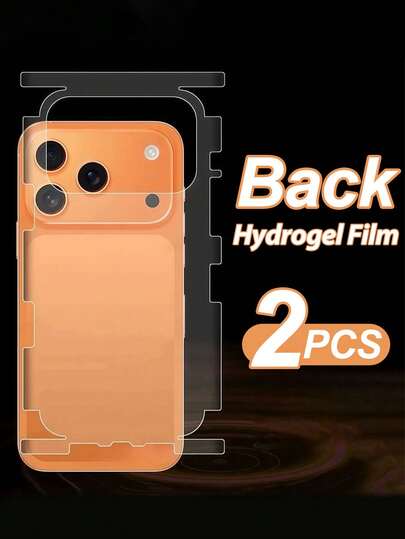 2 Sets Full Coverage Screen Protector Film, Hydrogel Film, Frame Sticker For IPhone 17/Air/17 Pro Max/16/16 Pro/15/14/Plus/13/12/Pro/Max