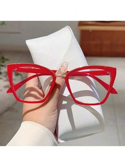 1 Piece Women's Cat Eye Blue Light Blocking Glasses Simple Fashion Full Frame Non-Prescription Lightweight For Daily Formal Wear Mother's Day 2026 Best Mom Unique Heartfelt Sentimental Thank You Mom Gift For Mom Mommy Mum Grandma Mothers Day Accessories Surprise Birthday Gift