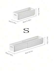 1 hộp đựng đồ gấp gọn có thể thu gọn, ngăn kéo đựng đồ nhà bếp, hộp nhựa có thể gấp gọn dùng cho gia đình, phòng đựng thức ăn, ký túc xá, đồ ăn nhẹ, đồ dùng - trắng - Xem 5