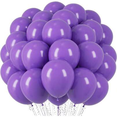 Globos morados, globos de látex morados de 5/10/12/18 pulgadas para cumpleaños, graduación, boda, despedida de soltera, aniversario, revelación de género, , decoraciones de fiesta