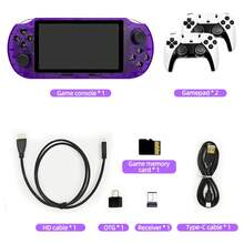 Upgraded SF3000HD Retro Handheld Game Console, Compatible With TV Connection, 4.5" IPS Screen, Pre-Loaded With 20,000+ PS1/GBA/SNES Games - Multicolor - View 15