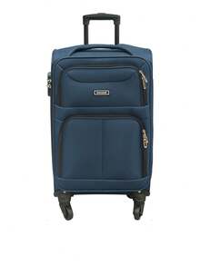 Walizka Z Tkaniny Oxford, Walizka Na Kółkach, Duża Pojemność, 4-Częściowy Zestaw Walizek Z Tkaniny Oxford, 20/24/28/32 Cale, Odporna Na Zarysowania I Elegancka, Wyposażona W Elastyczne Uniwersalne Kółka, Może Być Używana Jako Bagaż Podręczny Lub Walizka - Navy Blue - View 1