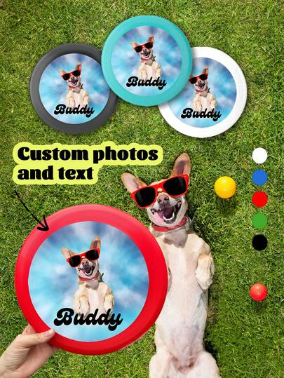 Customize Valentines Day Personalized Pet Flying Disc,Customize Photo And Text,5 Colors,Personalized Flying Disc Custom Cat Disc Personalized Dog Custom Cat Flying Disc,Unforgettable Gratitude Gift For Celebrating Special Days,Personalized Weddings And Romantic Occasions Gifts
