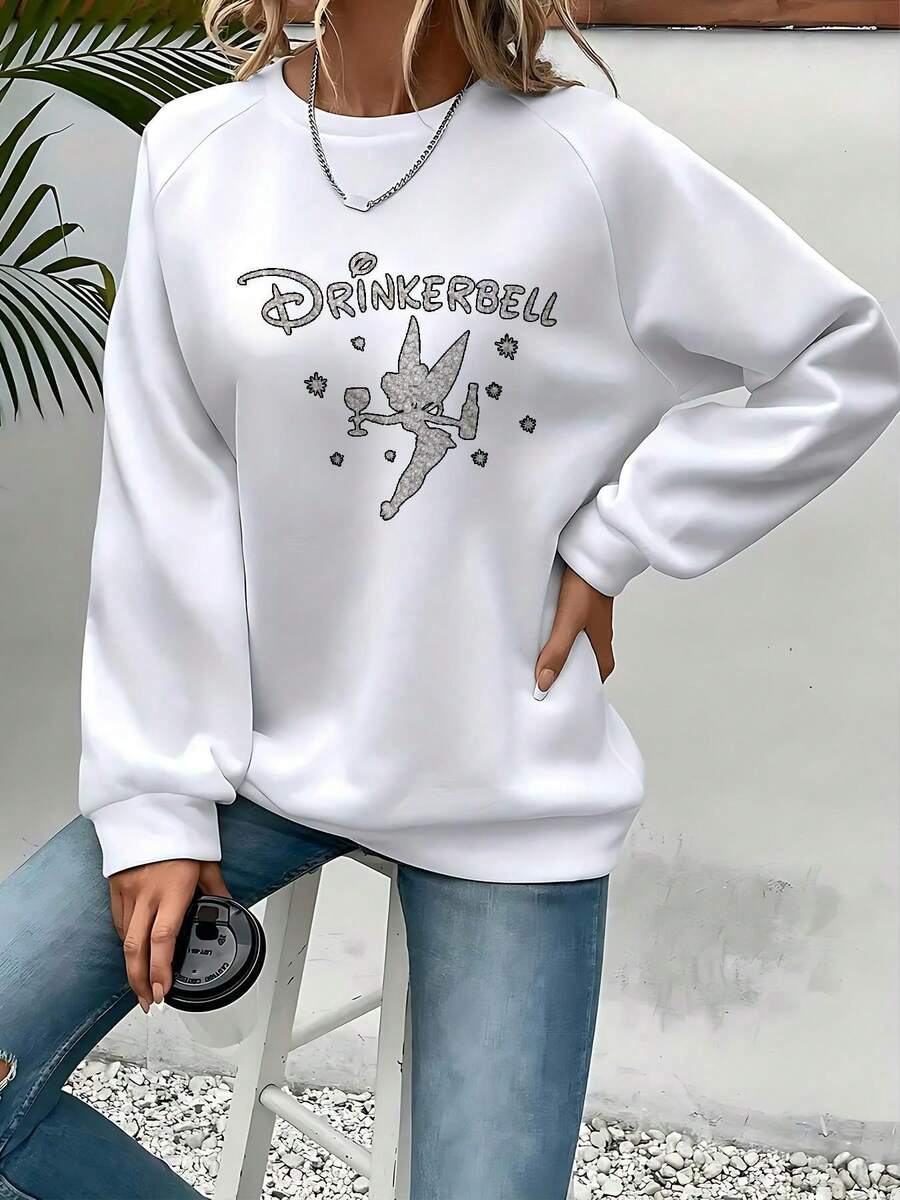 Women's Nightmare Before Christmas Sally Graphic Sweatshirt - Officially Licensed Tim 's Nightmare Before Christmas Pullover, Cozy Round Neck Casual Sweater For Fall Winter, Halloween & Casual Attire - 白色 - 查看 1