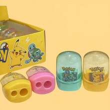 New Dual Hole Pencil Sharpener, Cartoon Pattern Creative Primary School Student Portable Sharpener, Dual Hole Dual Use Pencil Sharpener Of Large And Small Sizes