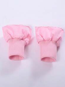 2pcs Windproof Down Jacket With Ribbed Cuffs, Warm, Thick, Seamless, Ankle Length Adjustable Hem For Autumn/Winter