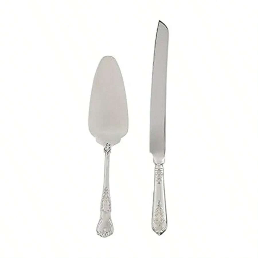 Wallace Hotel Juego de cubiertos de 20 piezas Plateado 2-Piece Cake Knife and Pie Server 1 - Cuchillo para pastel y servidor de tarta de 2 piezas - Ver 1