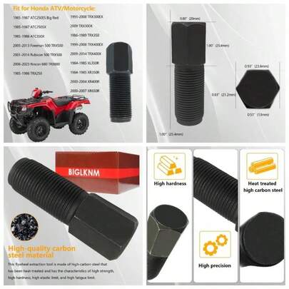 20x1.5mm Flywheel Remover Bolt Fit Foreman 500 Rubicon 500 680 TRX250 TRX300EX TRX300X TRX350 TRX400EX TRX400X XL350R XR350R XR400R XR650R