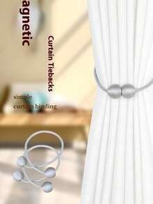 No-Hole Headphone Curtain Buckle, Strong Magnetic Curtain Strap, Simple Strap Magnetic Absorption Curtain Buckle - Multicolor - View 11