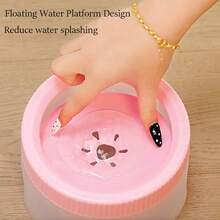 防溅狗水碗，慢食宠物水碗，防溢慢食碗 - 彩色 - 查看 10