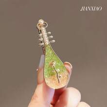 Rose Pipa Hair Clip, New Chinese Style Niche Side Bangs Clip, Creative Retro Hair Accessory - Multicolor - View 10