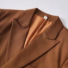 Men Suits 2 Piece Double Breasted Tuxedo Colored Formal Suits For Men - 駝色 - 查看 8