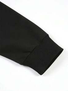 Sudadera gráfica de Pesadilla antes de Navidad para mujer - Licencia oficial de Halloween y Navidad, jersey casual de cuello redondo suave para fans, ropa de otoño e invierno (lavable a máquina) - Negro - Ver 4