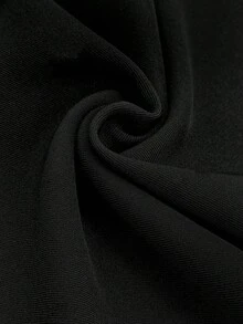 女士优雅秋季通勤褶裥侧袋打底裤，女士春秋季长裤 - 黑色 - 查看 6