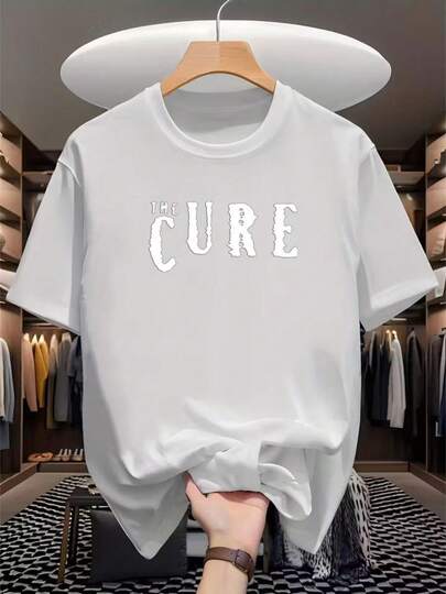 Camiseta Unissex 100% Algodão – The Cure -Malha Penteada-Unissex-Basico-Modelo Casual-100% algodão-Malha premium-Camiseta personalizada  Verão    Ajuste Regular