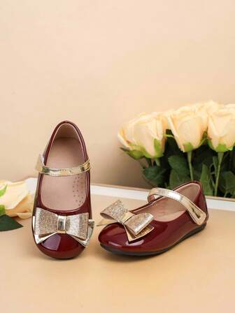 1 par moderiktiga platta skor för nya babyer, platta skor för vår/sommar för barn, rosettskor för flickor, platta skor för småbarn