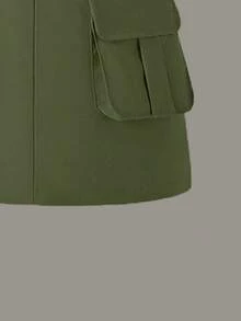 女童卡通印花圆领短袖上衣和裙子套装 - 白色 - 查看 7