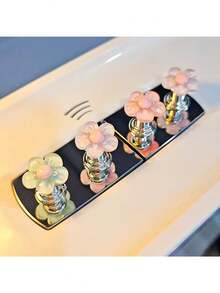 4pcs Multifunctional Toilet Button Protectors, Toilet Seat Lift Assist Accessories, Cute Flower Toilet Flush Buttons For Long Nails Bathroom Bathroom Accessories Bathroom Tools - Mixed Colors - View 10