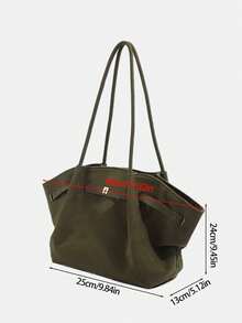 Nouveau sac fourre-tout pour femmes pour l'automne/hiver, sac à main unique avec boucle de ceinture, sac fourre-tout, sac chauve-souris, sac  velours polyvalent pour femmes