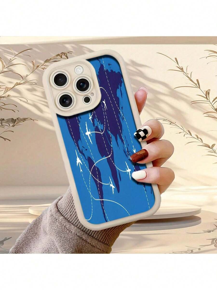[Teléfono] Funda protectora con diseño de escalera de ojos e ilustración temática de viajes. Compatible con 17/17, 16/17, 16E/15/14/13/12/11/X/XS Max/Pro/Plus/Pro Max. Material TPU. Accesorio para móvil. Funda elegante para smartphone. - Multicolor 2 - Ver 1