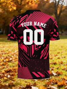 Áo đấu tùy chỉnh, Áo bóng đá cổ chữ V tập luyện cho câu lạc bộ thể thao nam, in tên, số, logo ở mặt trước và mặt sau, phù hợp cho các trận đấu ở trường, đồng phục đội, thường ngày, tiệc tùng, vừa vặn thoải mái - Nhiều màu - Xem 8