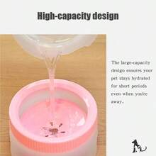 防溅狗水碗，慢食宠物水碗，防溢慢食碗 - 彩色 - 查看 11