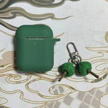 Silicone Green Holiday Atmosphere Protective Case Compatible With Airpods 1/2, 4, Pro, 3 Wireless Bluetooth Earphones