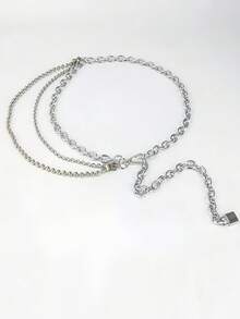 1 Piece Pack - Women's Multi-Layer Metal Waist Chain - Simple And Versatile Dress For Formal Occasions - Daily Casual Decoration