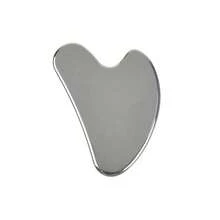 1pc Stainless Steel Roller With Handle, Heart-Shaped Face Massage Beauty Bar, Meridian Acupressure Massage Stick, Fragrance-Free, Suitable For Facial Relaxation - Multicolor - View 7