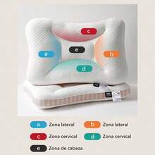 Almohada Ergonómica para Cuello 42x68CM – Soporte Cervical Ortopédico, Alivia Dolor de Cuello y Mejora el Sueño, Suave y Agradable para la Piel, Perfecta para Regalo a Familia y Amigos, 1 o 2 Piezas - Blanco - Ver 2