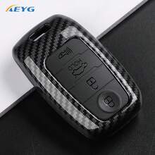 Funda protectora de la llave del coche con textura de fibra de carbono ABS apta para Kia Sportage, Cerato, Optima, K2, K3, K4, K5, RIO, Picanto, Soul, Sorento, Sedona - Kia - Ver 14
