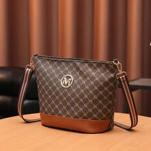 Bohemian Style Vintage Large Capacity Wide Strap Shoulder Bag, Women's Fashion Casual Crossbody Bag, Perfect Holiday Gift, Suitable For Shopping And Dating - Coffee - View 3