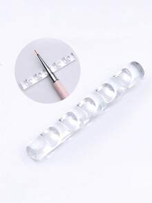 1个5格透明亚克力美甲刷架，透明多格支架，美甲工具收纳整理架，美甲沙龙展示架 - 無色 - 查看 8