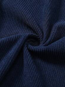 Men's Corduroy Straight Leg Pants, Casual Loose Fit Sweatpants For Spring And Autumn