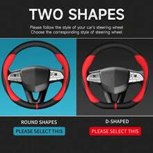 Para accesorios interiores de coche Volvo XC90 XC60 XC40 V90  V50 V40 S60 S90, funda de volante de coche de cuero de fibra de carbono - Una burbuja - Ver 3